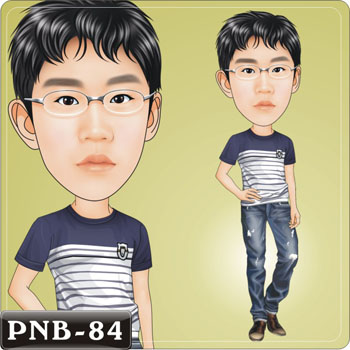 男生人像Q版漫畫PNB-84